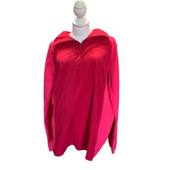 Columbia  women's XL pink fleece pullover - Picture 1 of 7
